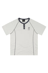 MEDM Contrast Curve Henley Neck Quick Dry Tee