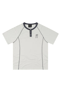 MEDM Contrast Curve Henley Neck Quick Dry Tee