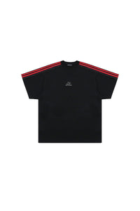 MASONPRINCE Raw Edge Contrast 4-Stripe VI Tee