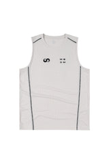 MEDM Sport Logo Print Breathable Mesh Loose Athletic Sleeveless Tank Top