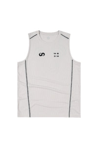 MEDM Sport Logo Print Breathable Mesh Loose Athletic Sleeveless Tank Top