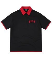 MEDM Air Layer Fake Two Piece Loose Polo Shirt Unisex Summer Lapel Tee