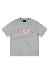 MEDM Star Beaded Camo Oversized Couple Summer Tee