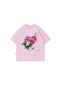 BJHG Unisex Retro Graphic‑Print Quick‑Dry Couple Short‑Sleeve Tee