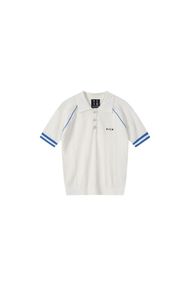 MEDM Jacquard Small LOGO Color MosaicShort Sleeve POLO