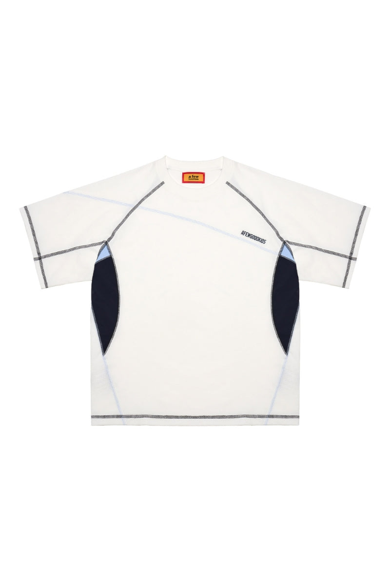 AFGK 7A Anti-Bacterial Flatlock Stitch T-Shirt, Unisex Loose Summer Sports Tee