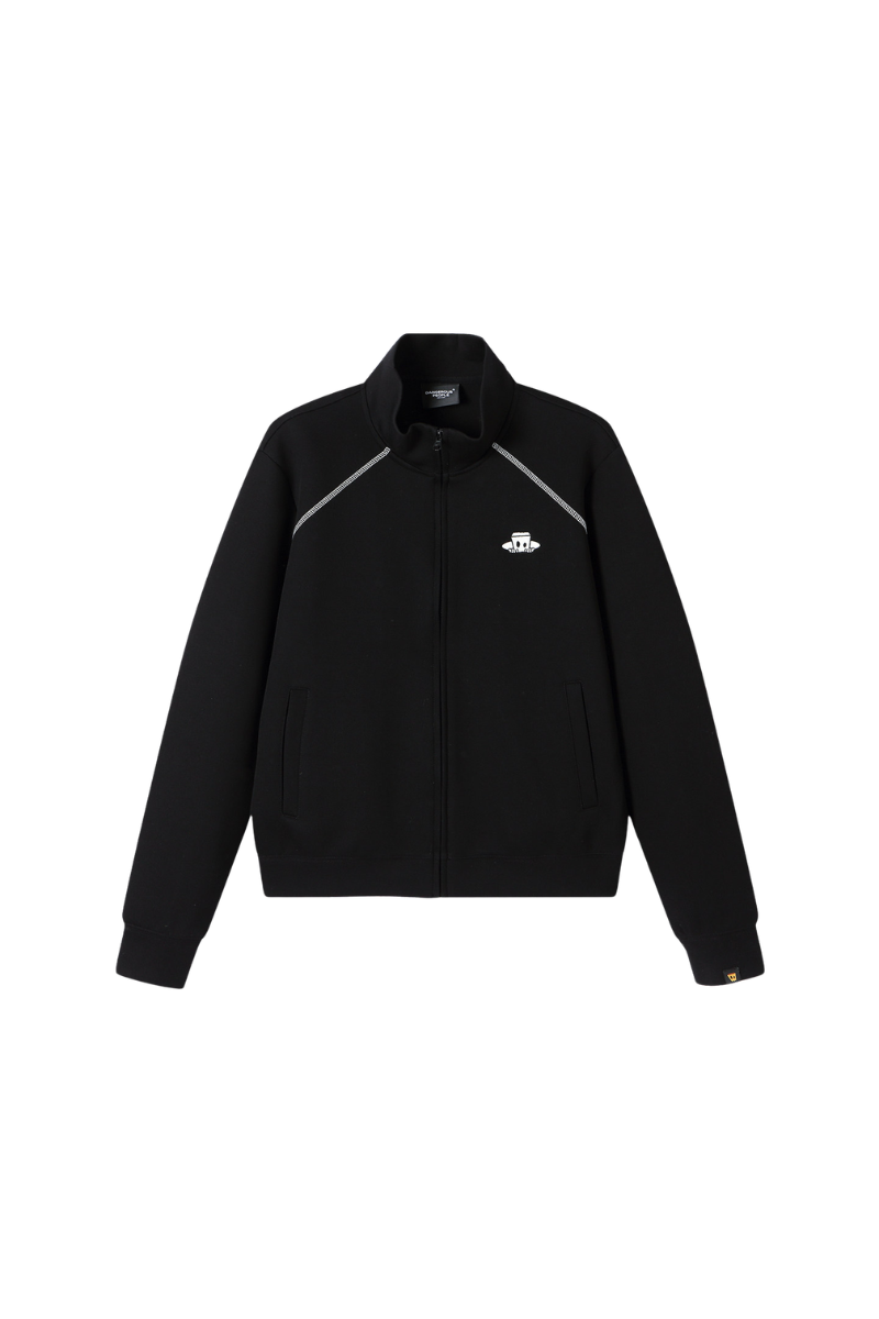Dangerouspeople | Contrast Collar Zip Stand Collar Jacket