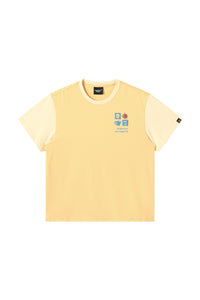 Dangerouspeople DSP Logo Small‑D Color‑Block Summer Cool‑Touch Couple Tee