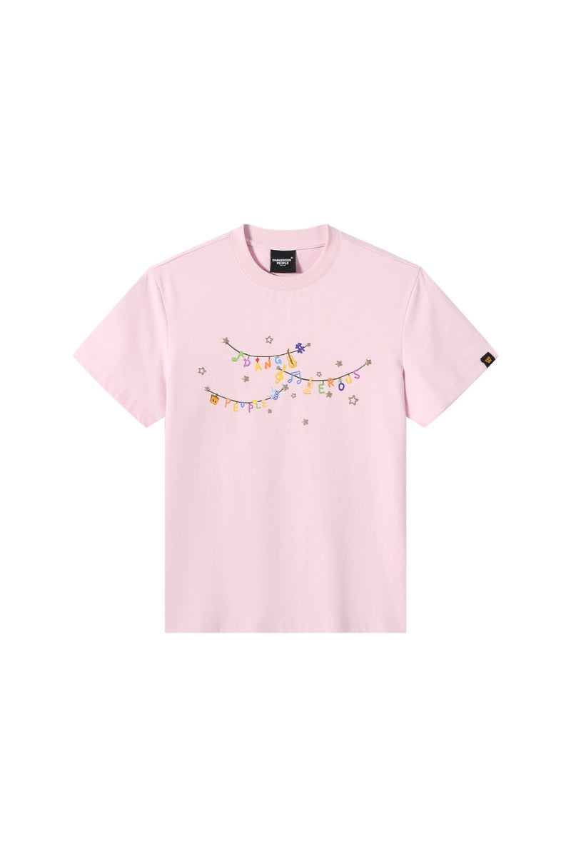 Dangerouspeople DSP Glitter Star Note Sorona Cooling Short Sleeve Tee