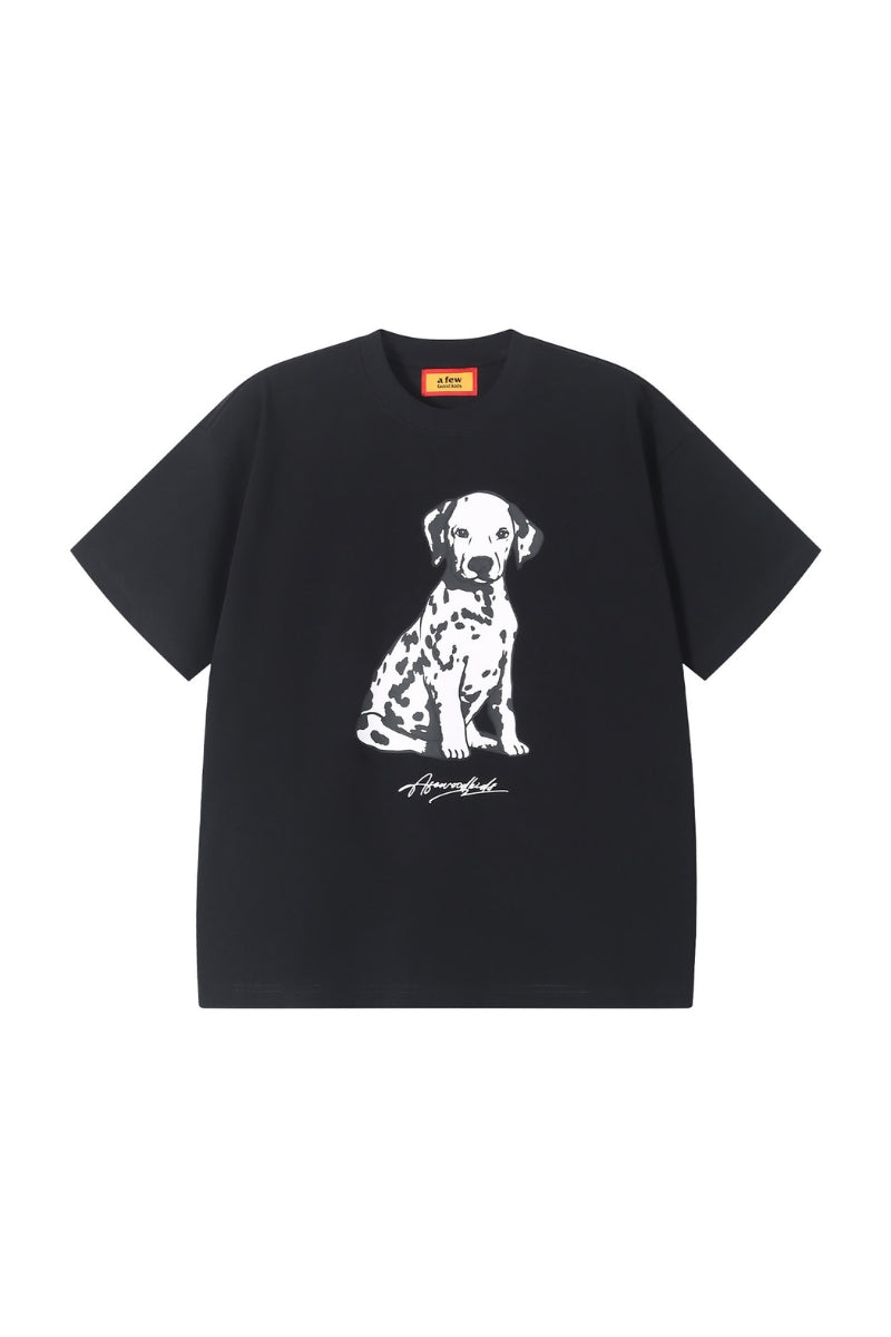 AFGK 26SS Spotted Dog Print Tee Unisex American Street Couple T-shirt
