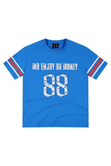 MEDM Star Beaded Stripe Quick Dry Unisex Vintage Jersey Tee