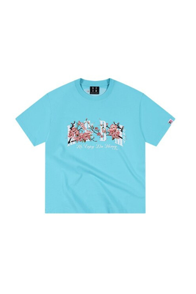 MEDM Cherry Embroidery Loose Cotton Tee