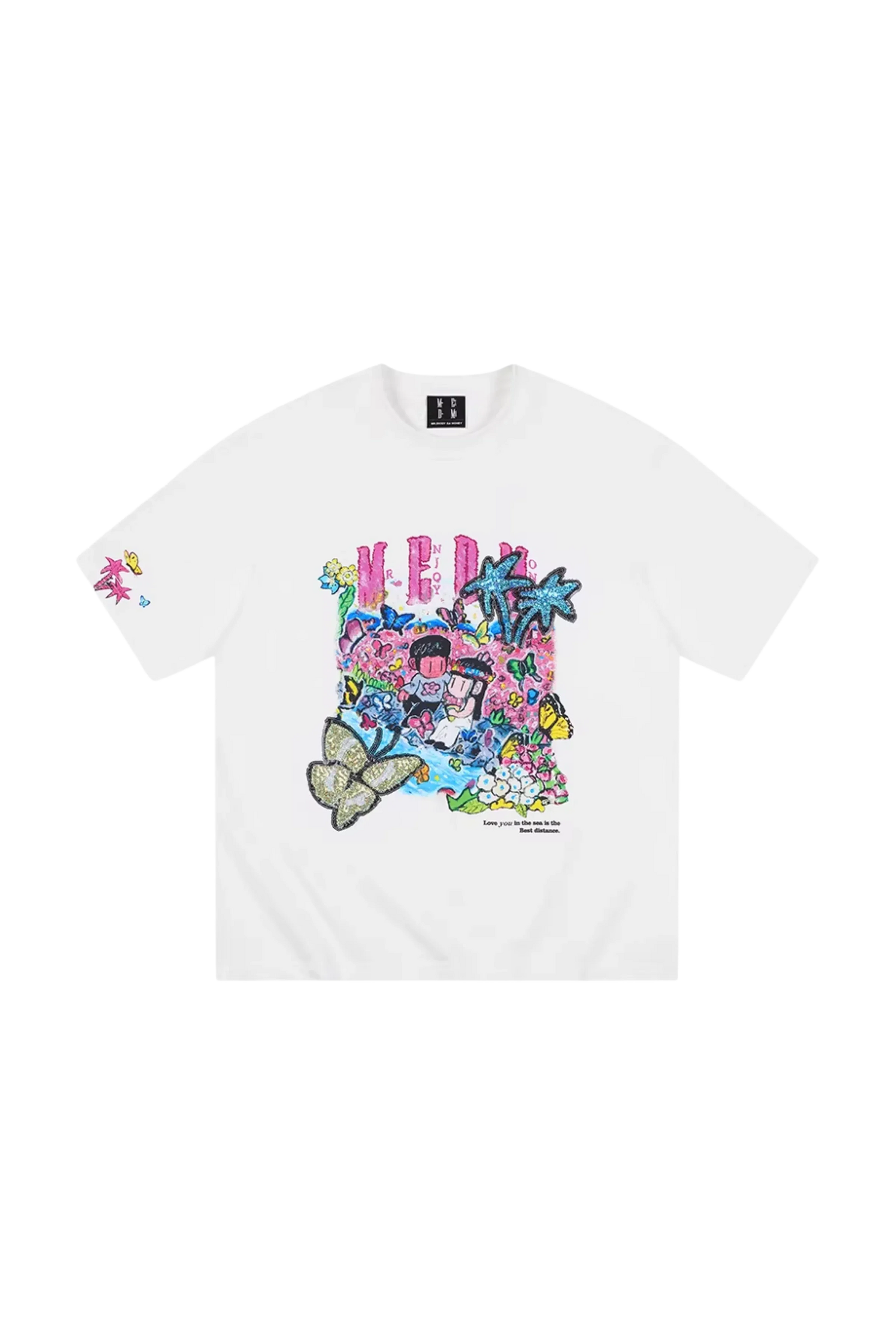 MEDM x NEWMASUS Butterfly Garden Tee