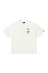 DangerousPeople DSP Detachable Small‑D Crown Print Drop‑Shoulder Tee