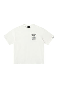 DangerousPeople DSP Detachable Small‑D Crown Print Drop‑Shoulder Tee