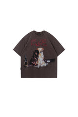 BJHG Funny Dog Loose T-Shirt | American Summer Unisex Tee