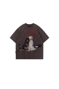 BJHG Funny Dog Loose T-Shirt | American Summer Unisex Tee