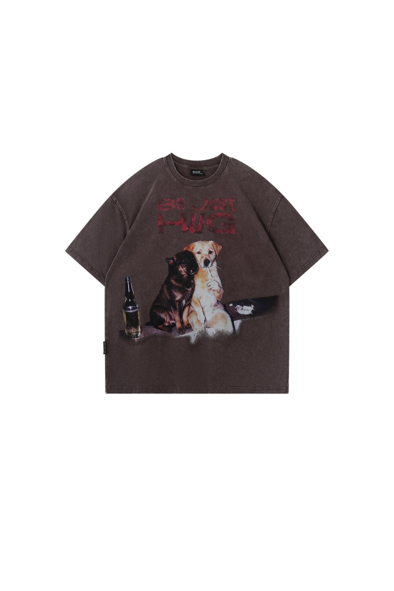 BJHG Funny Dog Loose T-Shirt | American Summer Unisex Tee