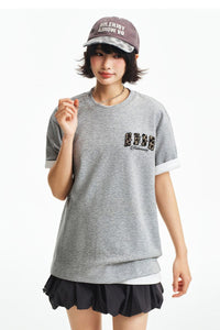 MEDM Jelly Air Cotton Double-Layer Leather Small Four-Character Short Sleeve