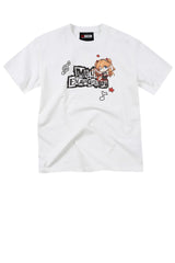 MEDM x EVA NEVER END Chibi Music Note Print Basic Crew Neck Tee