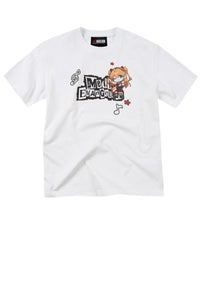 MEDM x EVA NEVER END Chibi Music Note Print Basic Crew Neck Tee