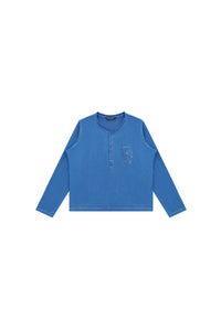 MASONPRINCE Hemp Henley Long Sleeve T-Shirt