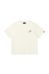 DangerousPeople DSP｜Dashed Horse Print 3D Embroidery Sorona Short‑Sleeve T‑Shirt