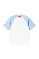 AFGK Waffle Raglan Tee American Campus Unisex Color Block Casual T-shirt
