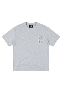 MEDM 3D Rhinestone Letter Heavy Cotton T-shirt Unisex