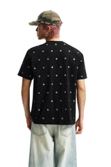 MEDM Glitter Star Double-Layer Short-Sleeve Top