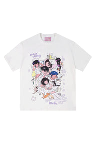 MEDM × Niaoyiyi | Nap Cartoon Versatile Women Crew Tee