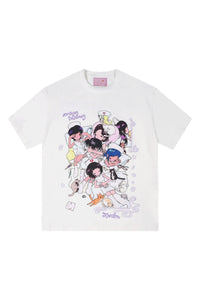 MEDM × Niaoyiyi | Nap Cartoon Versatile Women Crew Tee