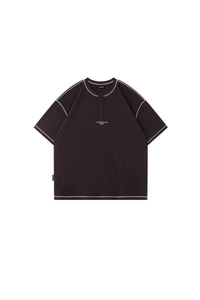 BJHG Waffle Knit Short‑Sleeve T‑Shirt American Loose Unisex Summer Tee