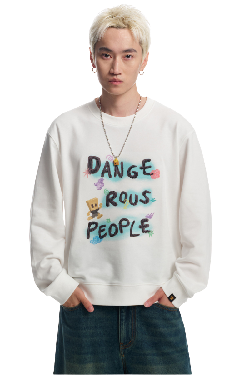 Dangerouspeople | Graffiti Letter Crewneck Sweatshirt