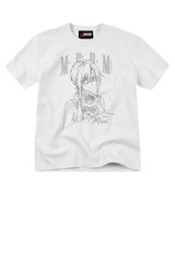 MEDM x EVA NEVER END Series T-Shirt with Half-Body Character Sketch Print