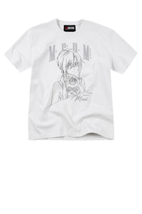 MEDM x EVA NEVER END Series T-Shirt with Half-Body Character Sketch Print