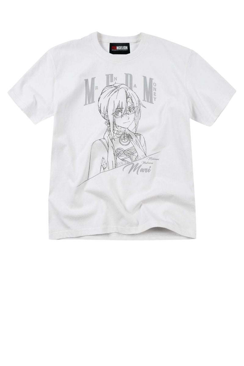 MEDM x EVA NEVER END Series T-Shirt with Half-Body Character Sketch Print
