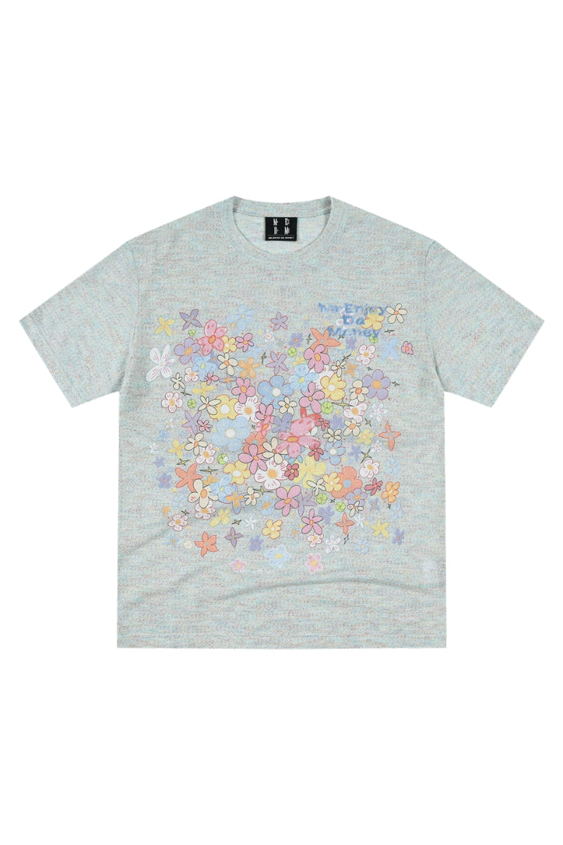 MEDM Dream Bubble Manga Flower All Over Print Heather Tee