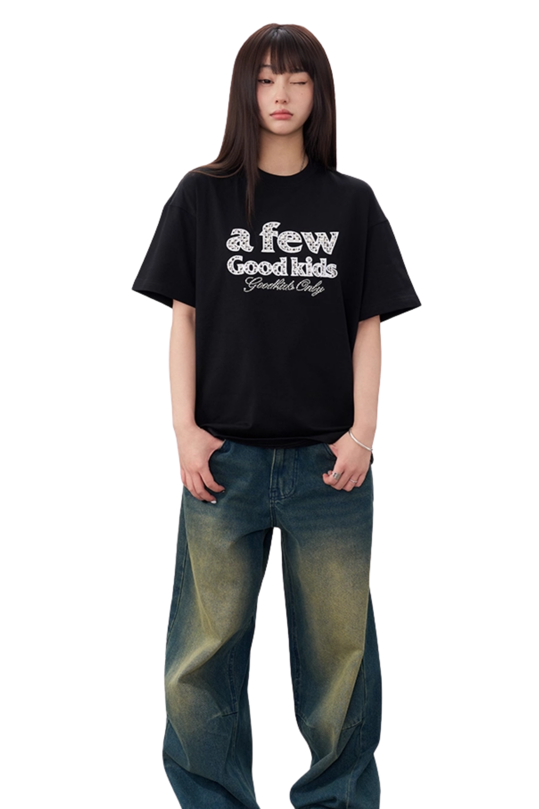 AFGK Colour Patch Pearl Stone Tee