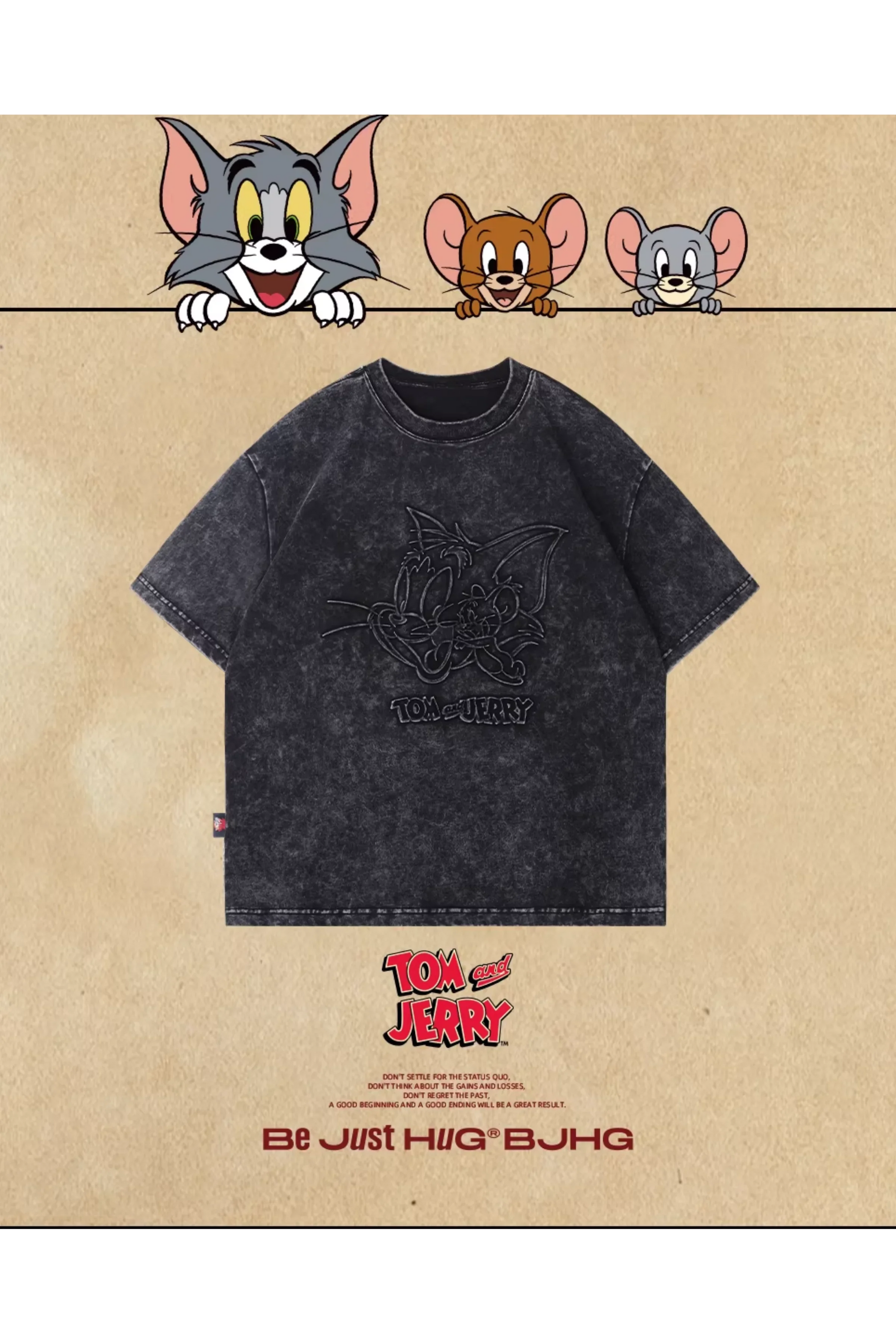 BJHG x Tom & Jerry Big Embroidery Tee