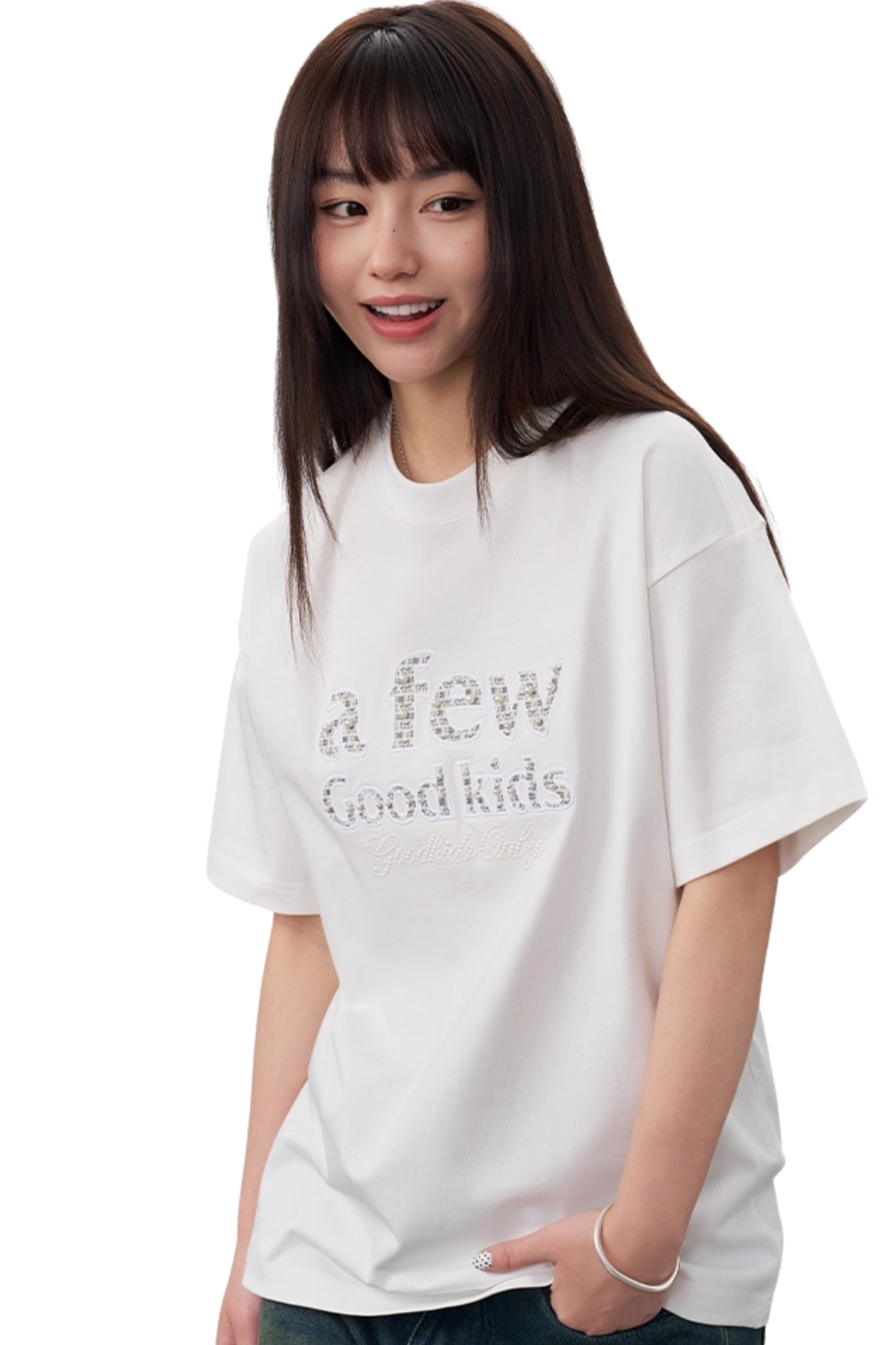 AFGK Colour Patch Pearl Stone Tee