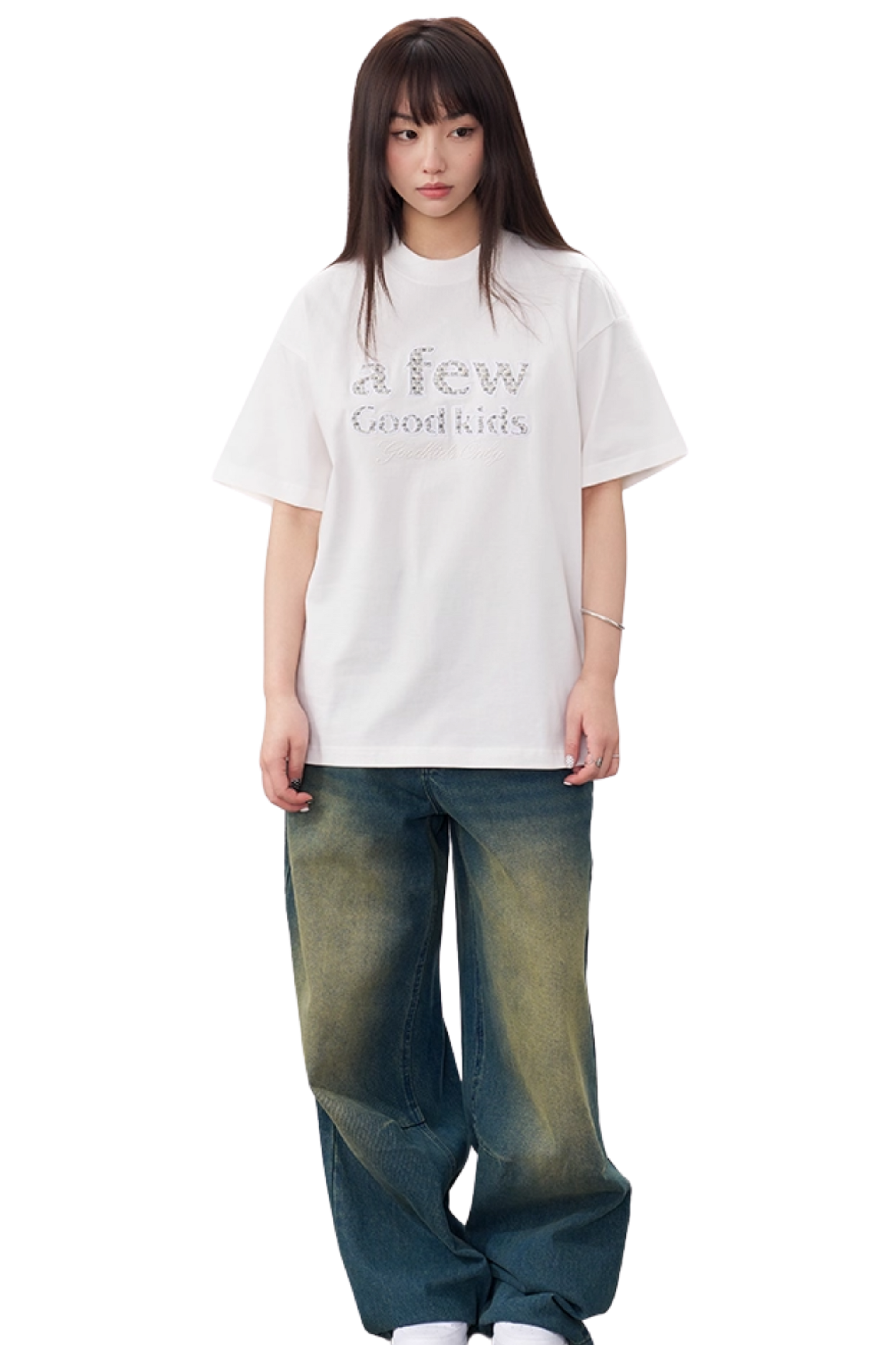 AFGK Colour Patch Pearl Stone Tee