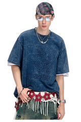 BJHG x Tom & Jerry Big Embroidery Tee