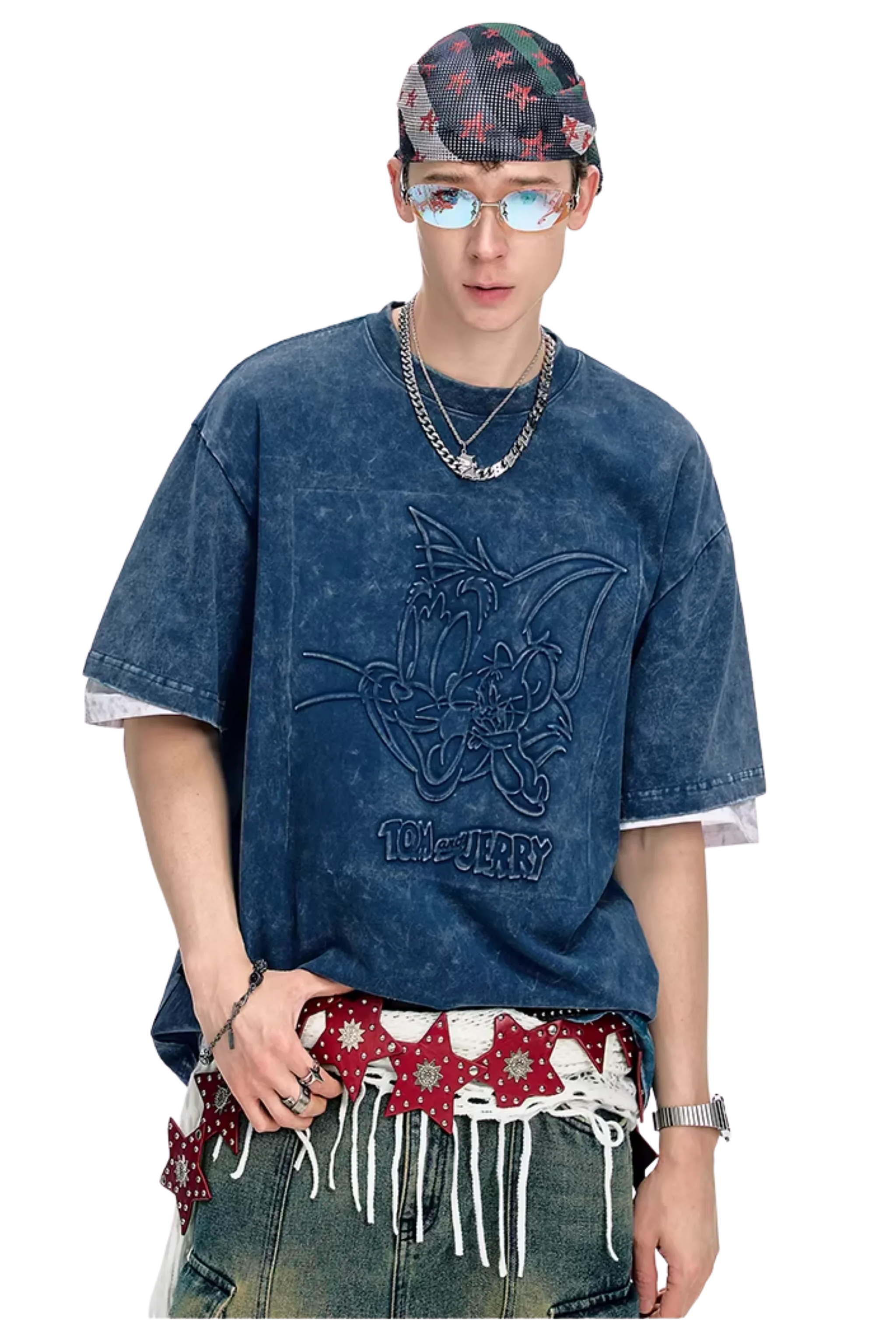 BJHG x Tom & Jerry Big Embroidery Tee