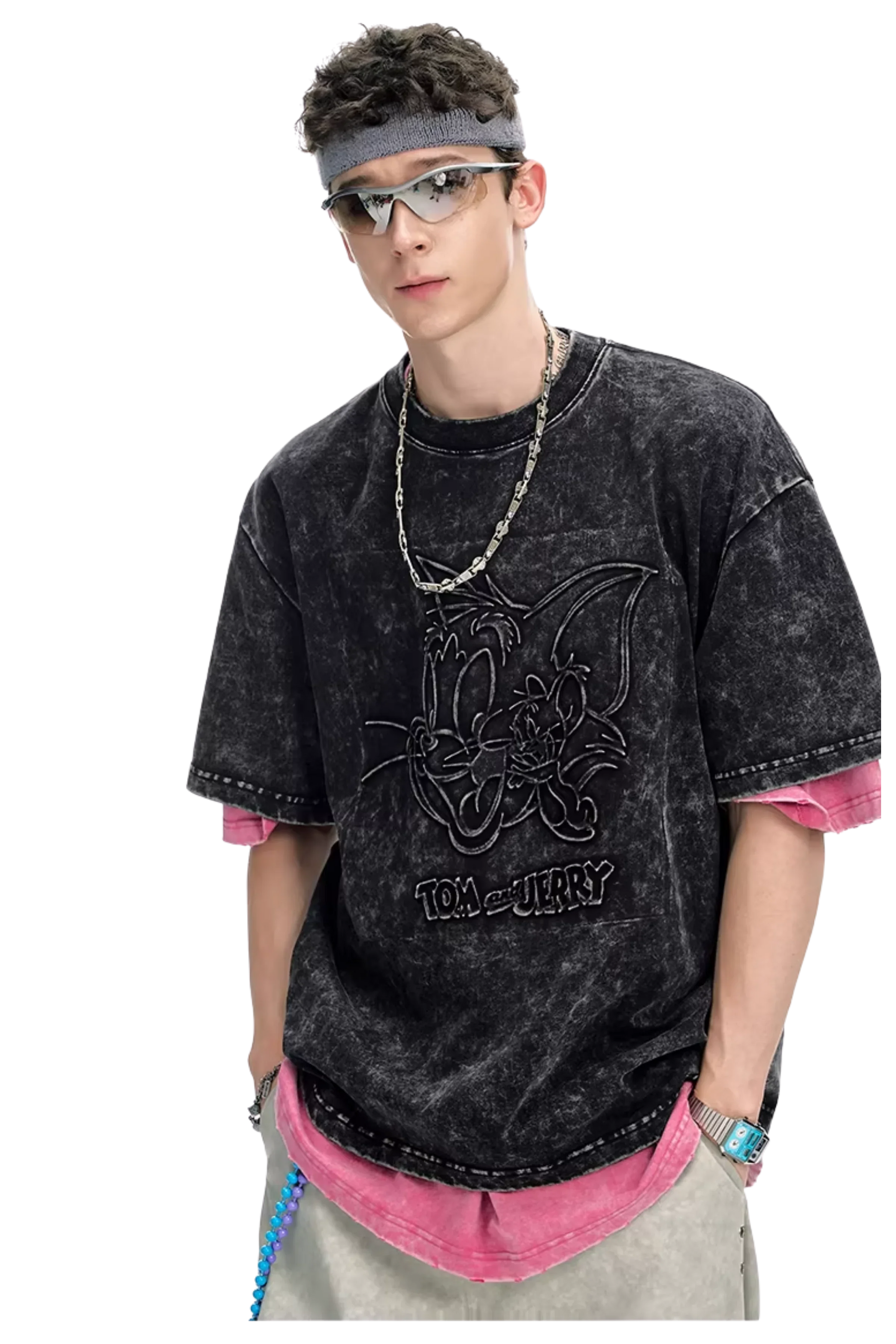 BJHG x Tom & Jerry Big Embroidery Tee