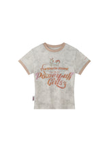 BJHG X Powerpuff Girls Fitted Crop Tee Women Summer Short Sleeve Top