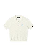 Dangerouspeople DSP Puzzle Icon Knit Polo Loose Cool‑Touch Unisex Shirt