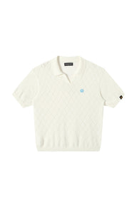 Dangerouspeople DSP Puzzle Icon Knit Polo Loose Cool‑Touch Unisex Shirt