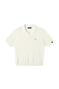 Dangerouspeople DSP Puzzle Icon Knit Polo Loose Cool‑Touch Unisex Shirt