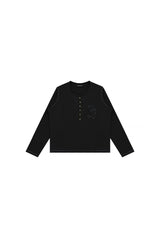 MASONPRINCE Hemp Henley Long Sleeve T-Shirt